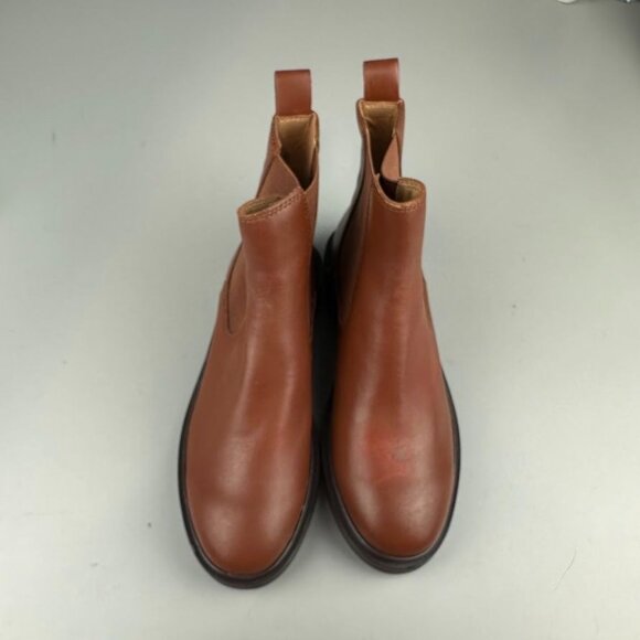Madewell The Benning Chelsea Boot in Warm CInnamon Brown - Picture 3 of 8
